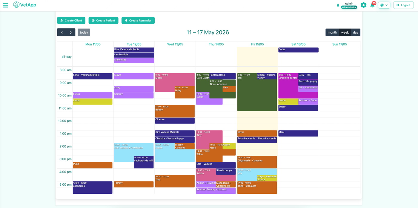 Schedule & appointments